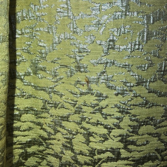 New BGBGMaxAzria Pale Lime and Silver Strapless Dress Size 8 - Picture 8 of 12